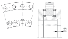 轉臺軸承 RTC100, 雙列,用于絲杠安裝 轉臺軸承 RTC100, 雙列,用于絲杠安裝