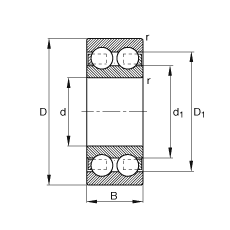 S 4202-B-TVH,  DIN 625-3 ˜ʵҪߴ磬p