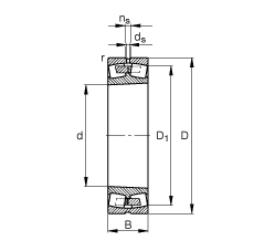 {ĝLS 23268-B-K-MB,  DIN 635-2 ˜ʵҪߴ, FףF 1:12