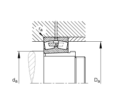 {ĝLS 230/670-B-K-MB + AH30/670A,  DIN 635-2 ˜ʵҪߴ, F׺ж