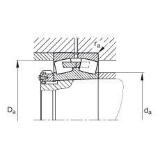 {ĝLS 23268-B-K-MB,  DIN 635-2 ˜ʵҪߴ, FףF 1:12